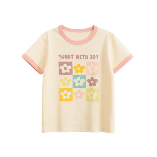 童装夏季儿童韩版短袖T恤新款女童卡通印花圆领上衣   27home-HT9259 商品图0