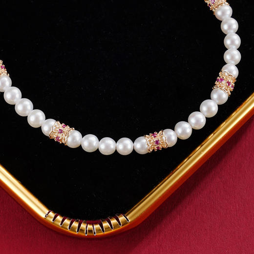 子佩集【冰魄神环】银S925珍珠惜王妃手链【MLSL006】3mm珠镀金多环2601 商品图1