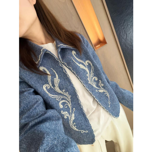 2603403    牛仔 重工绣珠 💙外套 春日必备 商品图9