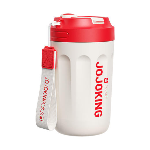 【高颜值❗️随行咖啡保温杯】食品级不锈钢内胆，长效锁温保冷，便携挂绳设计，夏日冰饮冬日热饮都适配，男女生随手杯现代大容量简约家用L 商品图4