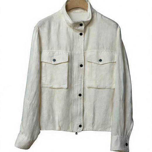 BC 雨露麻亚麻外套 白色 杏色自己备注号码颜色 商品图0