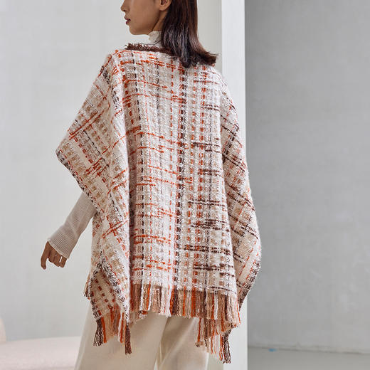 羊绒氆氇小香风斗篷  SJF97W502A 商品图3