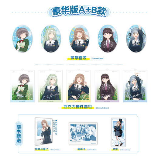 无透卡【豪华特典A、B版】BanG Dream! It's MyGO!!!!! 迷途之子!!!!! 雨中祈晴.1漫画（特典A徽章，B亚克力挂件套装） 商品图1