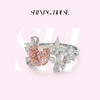 ShiningHouse[培育] 粉钻系列 18k金钻石戒指 圆钻形2克拉钻人工真钻人造钻石K金戒指时尚钻石戒指卓越匠心奢耀臻献【此商品不支持7天无理由退货退款】 商品缩略图0