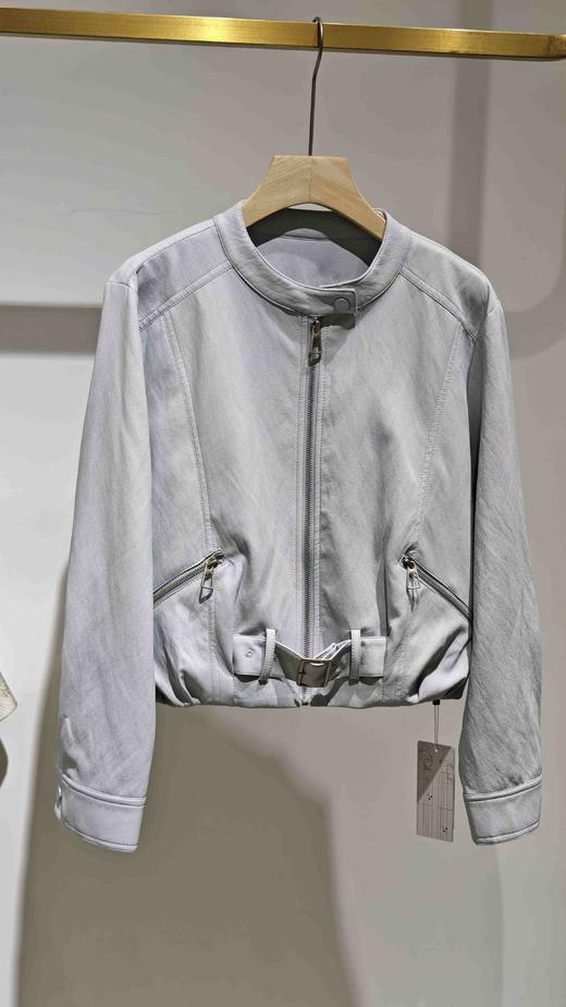 682617春上新 立领PU拉链外套 商品图1