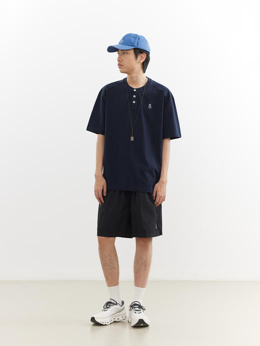 吃茶去chichaqu26春夏凉感速干Coolmax亨利领短袖T恤户外运动休闲 商品图3