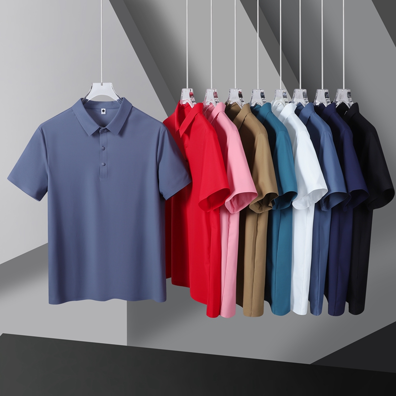 LUCKY DEER/幸运鹿轻奢冰感无痕速干透气polo短袖12358