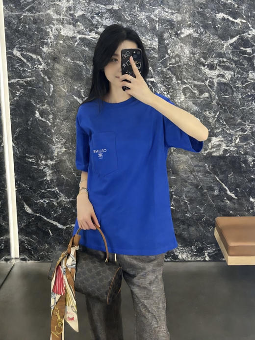 赛琳 25ss字母标识凯旋门刺绣短袖T恤 男女同款（DY） 商品图0