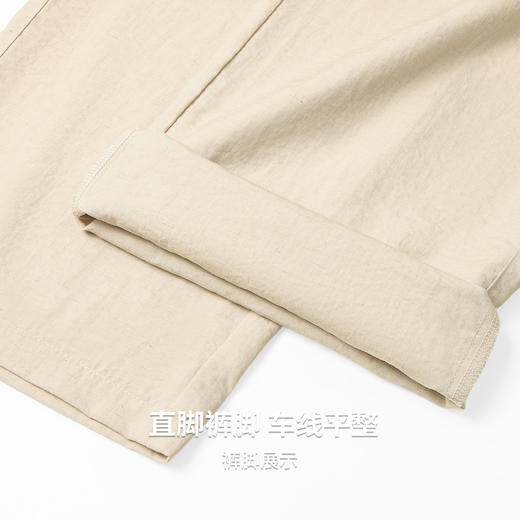 【含亚麻】圣得西男士休闲裤2026新款春季轻薄舒适亲肤透气直筒裤 商品图8