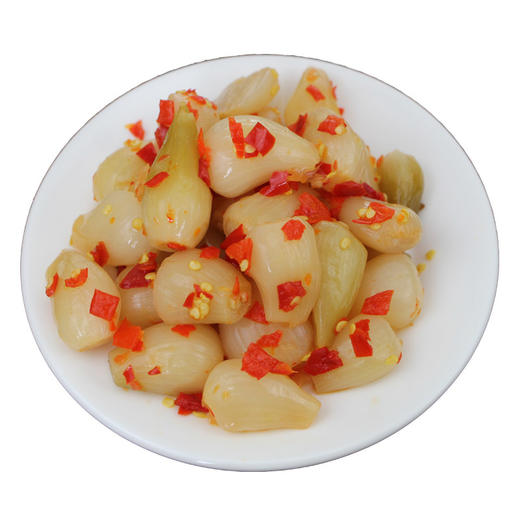 湖南特产农家水晶藠头下饭菜新鲜茭头腌制瓶装酸辣椒荞头开胃泡菜 商品图2