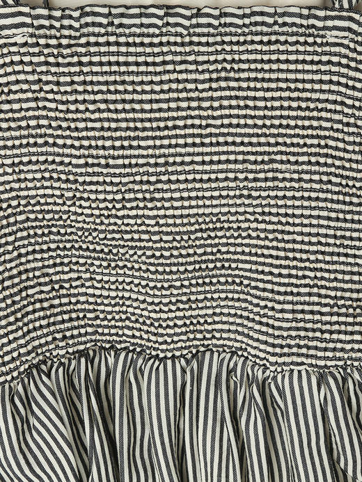 条纹吊带连衣裙 + 防晒开衫两件套女 2026 春夏新款 V 领抽绳短款罩衫 显瘦遮肉长裙 商品图6