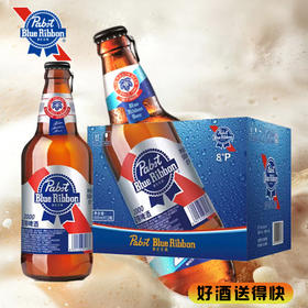 【啤酒】蓝带啤酒 原麦汁浓度8°P酒精度3.1%vol 500ml*12