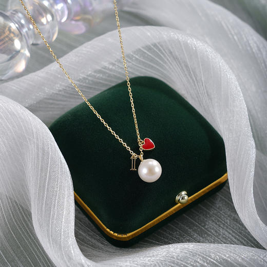 子佩集【深刻的爱】银S925珍珠惜王妃套链【MLTL033】9mm珠红爱心2601 商品图1