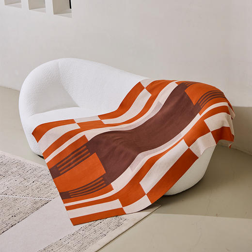 羊绒提花双面披毯  SJF96P978C 商品图3