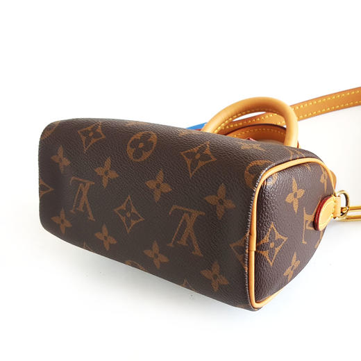 【98新】LV路易威登M81085老花可调节肩带speedy nano单肩斜挎包女士210326AK10 商品图6