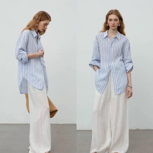 「又美又仙会呼吸」AVANN棉麻衬衫长袖短袖衬衫 商品图1