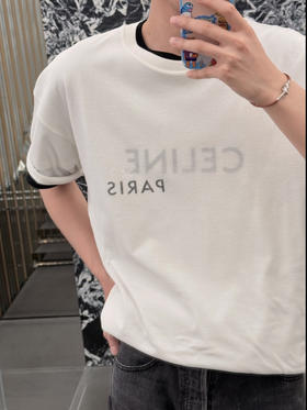 赛琳 25ss假两件胶浆印花短袖T恤 男女同款（DY）