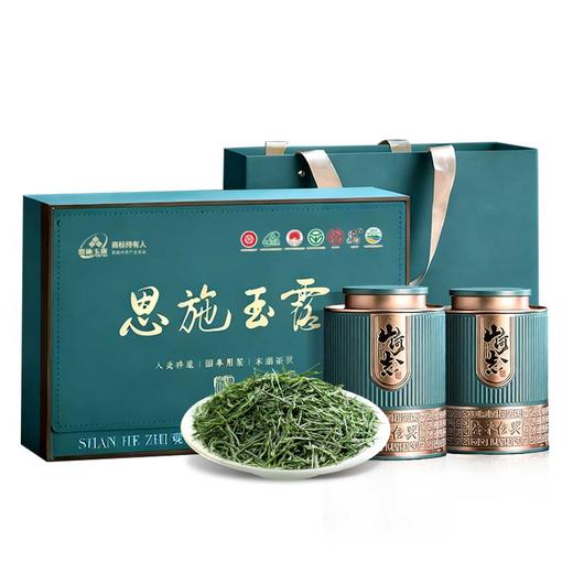 茶马世家丨恩施玉露 蒸青绿茶 明前特级 山河志礼盒装 180g 商品图0