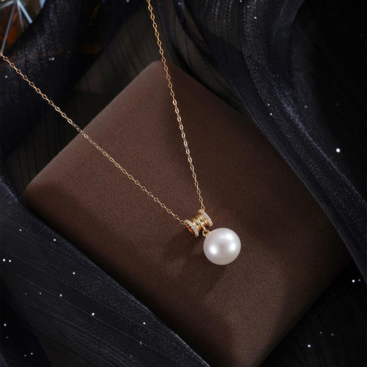 子佩集【小蛮腰】银S925珍珠惜王妃套链【MLTL012】11mm珠镀金吊球2601 商品图1