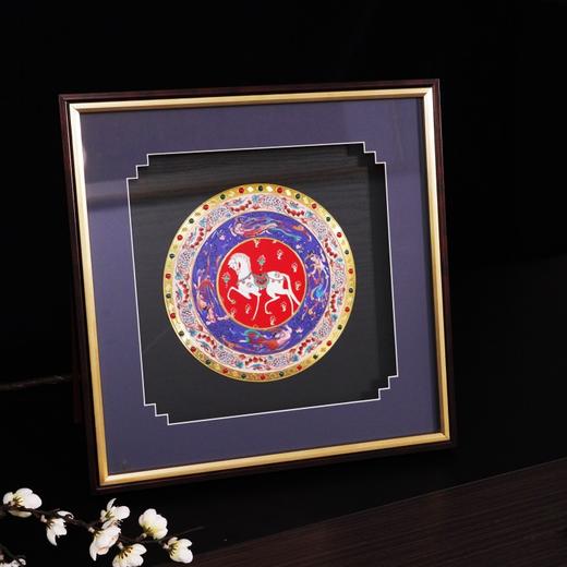 《神骏飞天》珐琅壁画，由敦煌市阳关博物馆全程监制（72小时发货） 商品图1