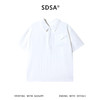 SDSA男装2026新款高贵轻奢潮牌翻领半开襟三角贴袋短袖衬衫百搭 商品缩略图0