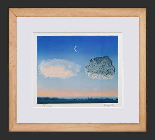 独角鹿西洋古董2010年法国巴黎Art-Lithographies出版雷内·马格利特图版签名限量彩色石版画作品《The Battle of the Argonne阿尔贡战役》 商品图1