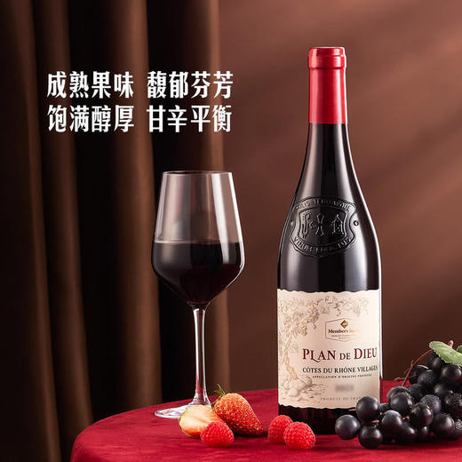 MM 山姆 Member's Mark 法国进口 罗纳河谷村庄红葡萄酒 750ml 商品图1