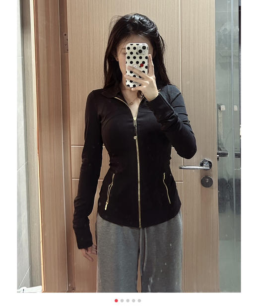 lu Define金线款收腰显瘦运动夹克外套032007 商品图4