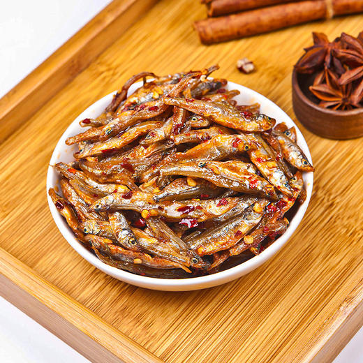 湖南正宗小公鱼干下饭菜小吃零食农家香辣火培鱼仔小公鱼熟食90g 商品图1