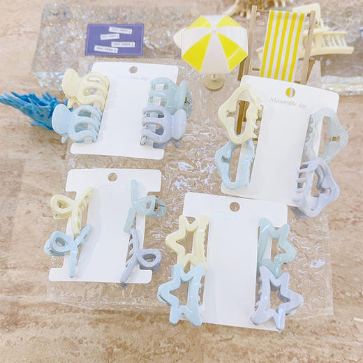ZY蓝色系组合抓组合抓夹（4个）-纪念日百货门店同款170497398 商品图0
