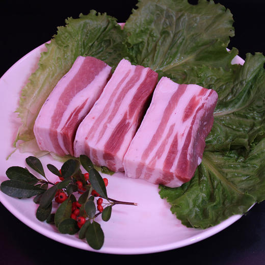 金永丰关中黑精制五花肉350g/盒 商品图1