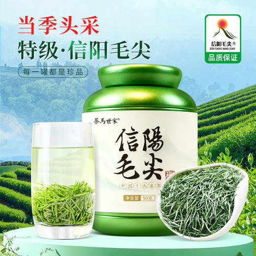 【2026年新茶预售】茶马世家丨信阳毛尖 河南名茶 绿茶 特级 50g 罐装，新茶预计4月10日发货 商品图1