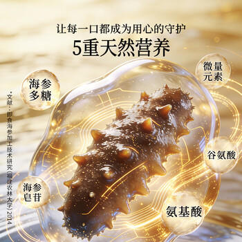 同仁堂海参即食大连海参 辽参300g 10只固形物≥100% 海鲜即食独立包装 商品图6