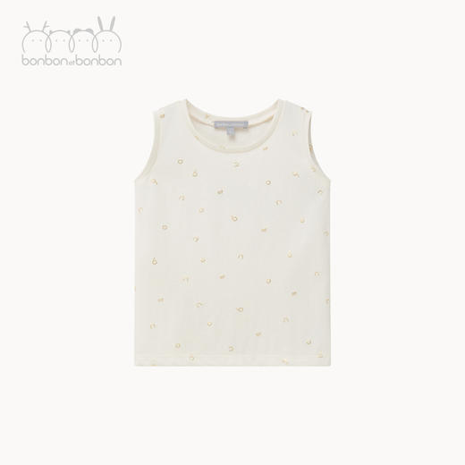 烫金logo针织无袖背心 商品图3