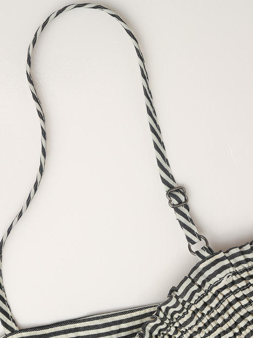 条纹吊带连衣裙 + 防晒开衫两件套女 2026 春夏新款 V 领抽绳短款罩衫 显瘦遮肉长裙 商品图5