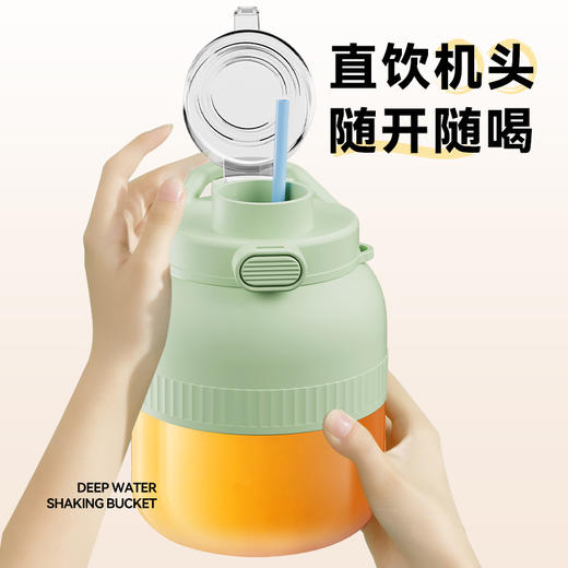 【鲜饮随行❗️便携榨汁杯】10 叶刀头动力强劲，榨汁/直饮双杯盖，辅食研磨一机多用，出游露营居家都适配，便携式榨汁机小型电动榨汁杯多功能家用果汁杯搅拌机L 商品图2