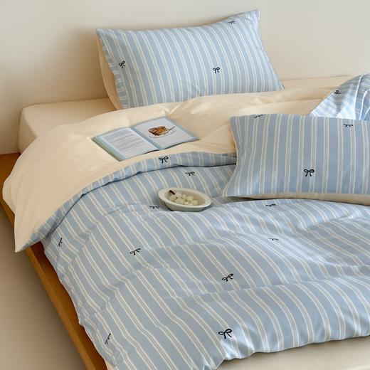 舒适纯棉~60支长绒棉ins风全棉四件套单双人被套学生床三件套床单床笠四季可用 商品图1