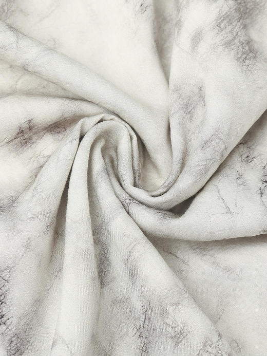 慵懒度假风水墨印花吊带长裙 垂坠感醋酸面料显瘦开叉连衣裙 商品图5