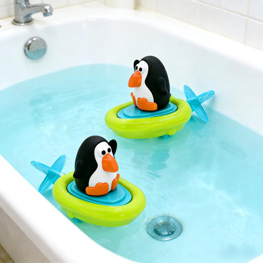 美国sassy宝宝洗澡玩具戏水发条玩具 拉绳发条船 商品图7