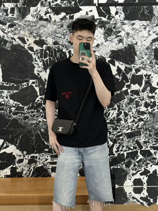 赛琳 25ss字母标识凯旋门刺绣短袖T恤 男女同款（DY） 商品图11