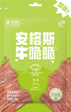 【伊知牛】牛脆脆25g芥末味（2026年6月1日到期）