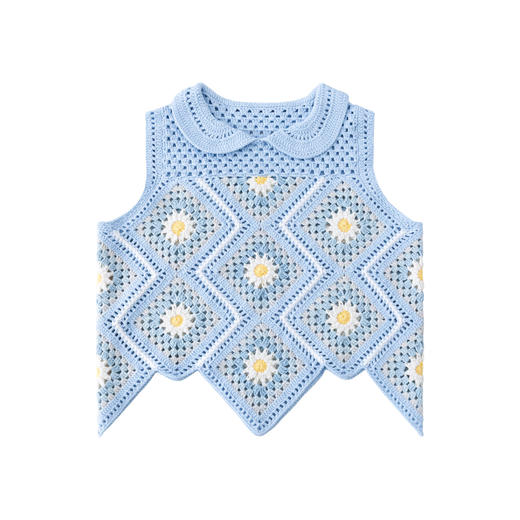 苏苏姐家星芒花菱手工DIY编织钩针4股棉毛线团衣服材料包 商品图5