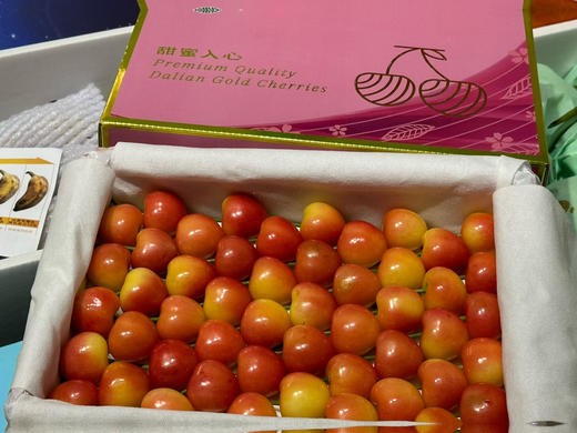 丸淇老品牌·大连晚熟金樱桃🍒Dalian Gold Cherries
分量更足，果型饱满
颜色、新鲜度、硬度全拉满
颗颗无瑕疵，颜值与口感双在线 商品图0