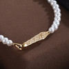 子佩集【月珀神谕】银S925珍珠惜王妃手链【MLSL014】4mm珠镀金蛇2601 商品缩略图1