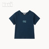 深蓝刺绣细节T恤/短裤套装 商品缩略图3
