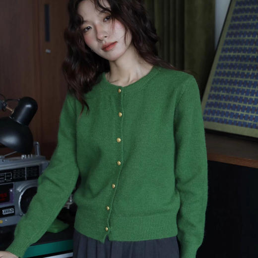 富比羊 春款纯色小开衫 简约高级 软糯舒适 百搭不挑人 6色可选 商品图6