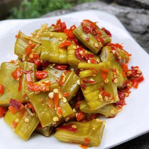 新鲜湖南农家自制手工腌制刀豆剁辣椒酸辣泡菜开味下饭菜酱菜咸菜 商品图1