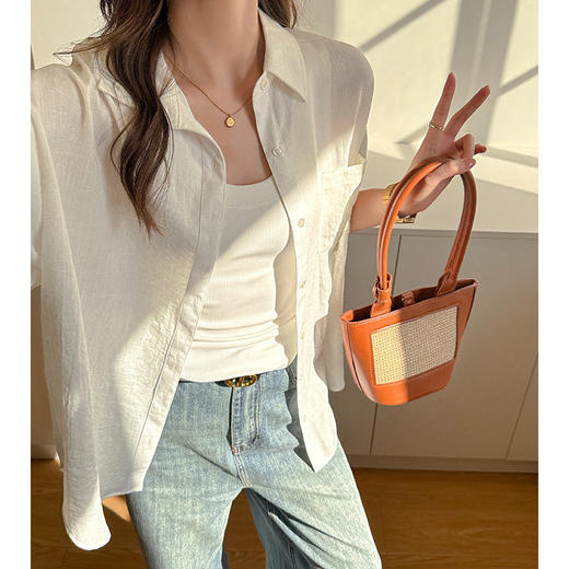 【性价比】天然亚麻！老钱风 轻奢衬衫 商品图2
