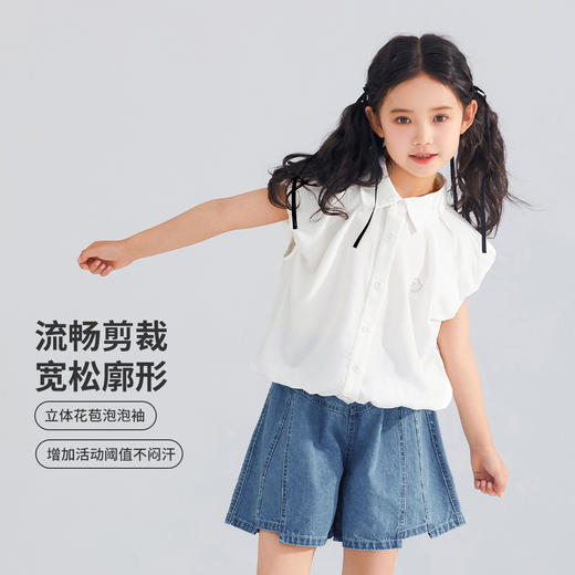 【120-165】【可可鸭】女童夏季短袖衬衫 商品图4