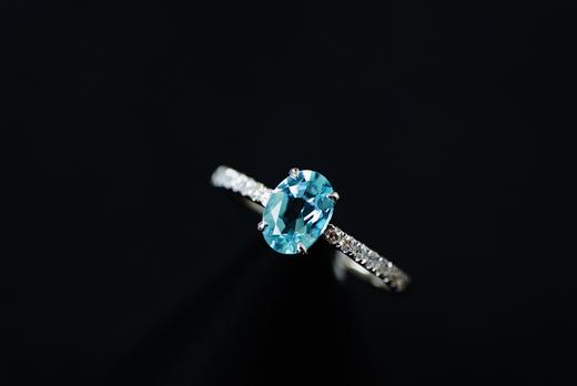 0.68ct海蓝宝戒指 商品图4